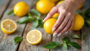 The lemon peel rub that whitens yellow nails : how citric acid lifts stains instantly