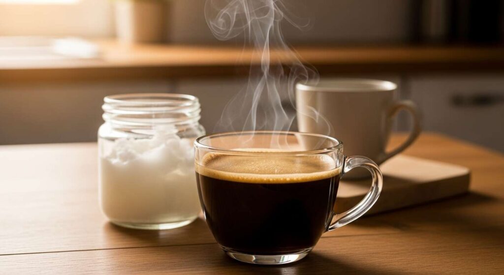 The used coffee + coconut oil mask that grows lashes : how caffeine stimulates follicles nightly