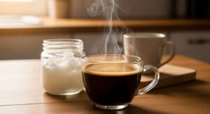 The used coffee + coconut oil mask that grows lashes : how caffeine stimulates follicles nightly