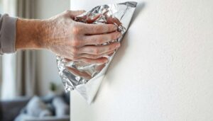 This aluminium foil hack helps identify damp issues within your walls
